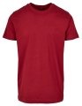 T-shirt Build Your Brand Basic Round Neck Burgundy